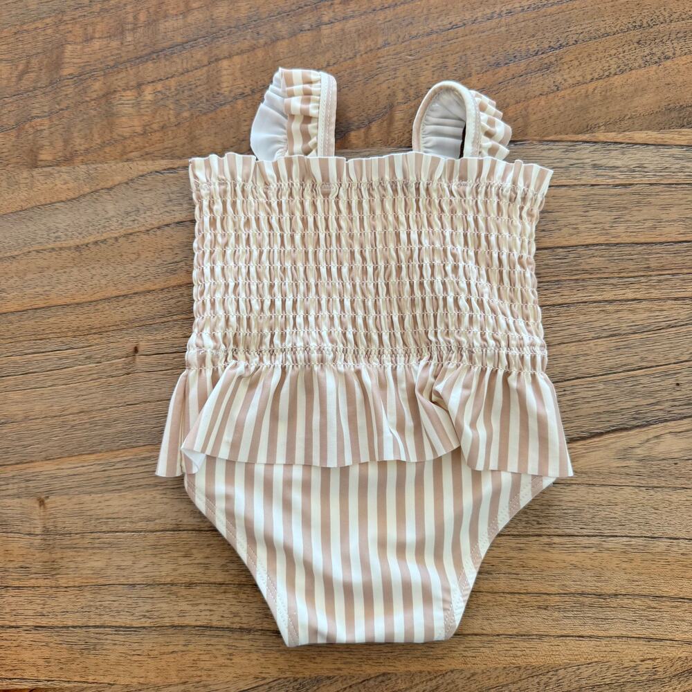 Quincy Mae Smocked One-Piece Swimsuit - Size 3-6m - Picture 3 of 4